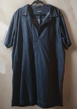 Lauren Ralph Lauren Size 22 Dark Blue Denim Short/Mini Dress With Pockets