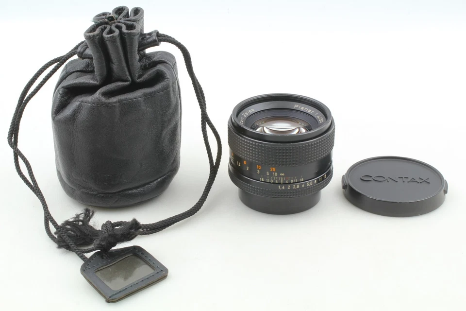 [EXC+5 w/ Pouch] Contax Carl Zeiss Planar 50mm f/1.4 T* AEJ MF Lens CY Mount JPN - Image 3 of 4