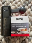 Kuhn Rikon Ratchet Grater for Cheese, Chocolate, Nutmeg, Nuts etc - Grey