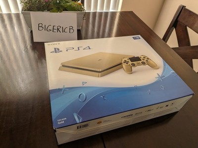 Sony PlayStation 4 PS4 Slim 1TB Gold Limited Edition Console - Brand New Sealed