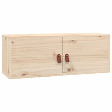 Wall Cabinet Hanging Storage Cabinet Wall Cupboard Solid Wood Pine vidaXL