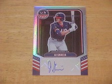 AJ Gracia 2026 Panini USA Stars & Stripes Chrome AUTO Rookie PRIZM 030/149