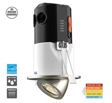 Commercial Electric Premium Downlight 3 in. 2700K - 5000K Brushed Nickel