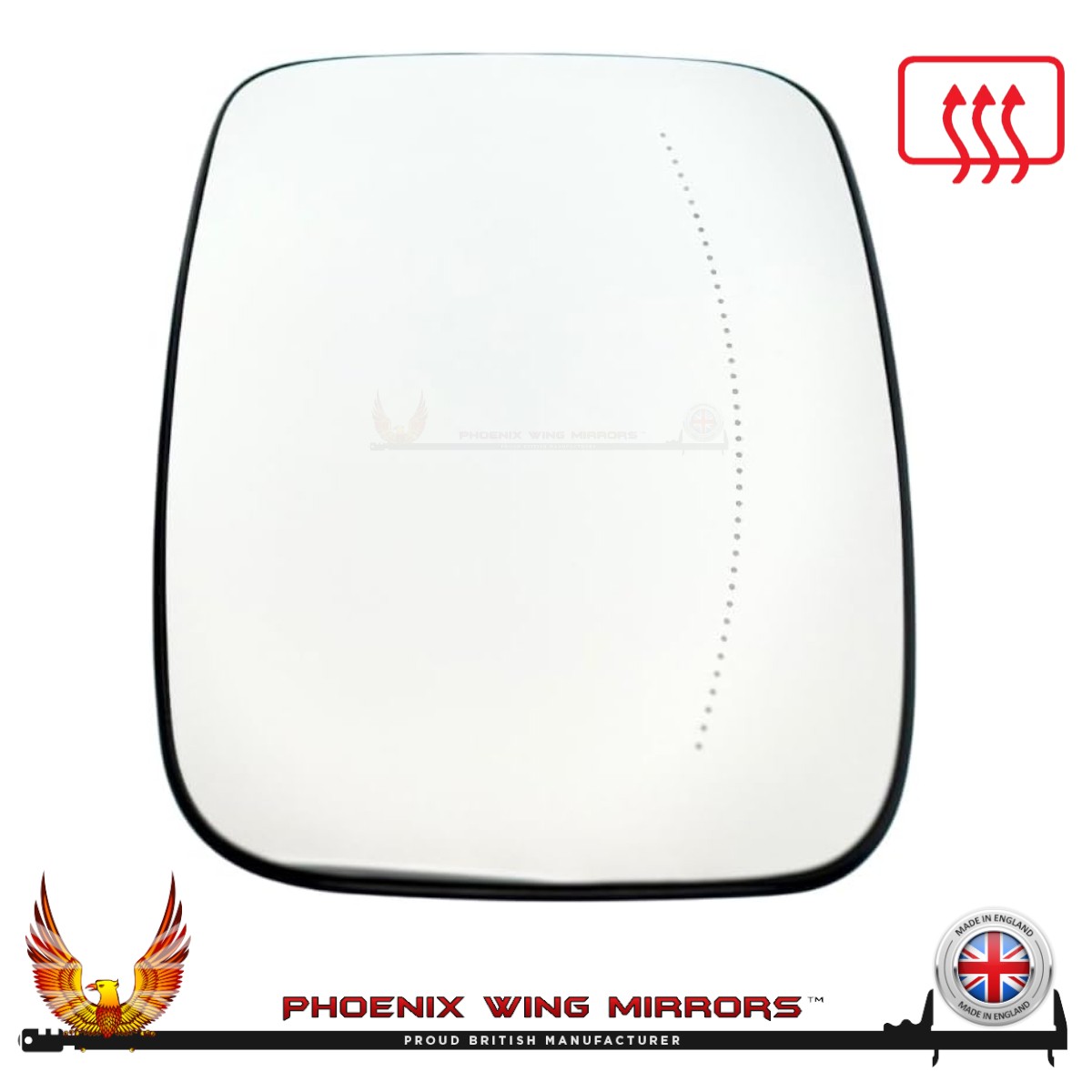 For Nissan Primaster Door Wing Mirror Glass 2022-2026 Heated Clip On Right Hand