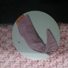 NWT Mermaid Tail Infant Blanket Knitted Crochet pink