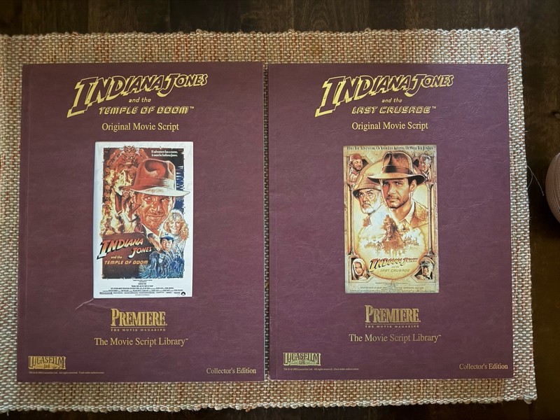 Indiana Jones & The Temple Of Doom + Last Crusade Original Movie Scripts (1995)