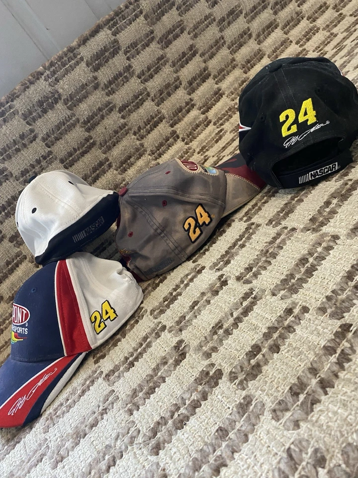 Paquete de 3 sombreros NASCAR son #24 Foto 2 de 4