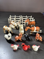Vintage 1970s Fisher Price Little People Play Family Farm Accessories