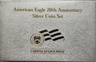 American Eagle 20th Anniversary Silver Coin Set 2006, 3-Piece Collection