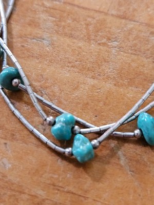 Sterling Silver Multi strand Liquid Silver Bracelet with  display picture 1