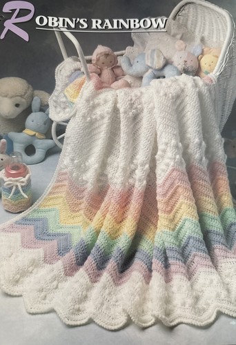 CROCHET Annie’s Afghan Quilt Club ~ “Robins Rainbow” ~ PATTERN ~