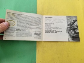 Nintendo NES Instruction Manual Cyber Stadium Series Base Wars