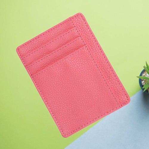 Cartera Plegable Simple Cartera PU Grano Litchi Multi-tarjeta Cartera Creativa para - Imagen 2 de 11