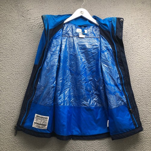 Columbia Outgrown Insulated Hooded Jacket Boys Youth Large L Full Zip Logo Blue - Picture 6 of 12
