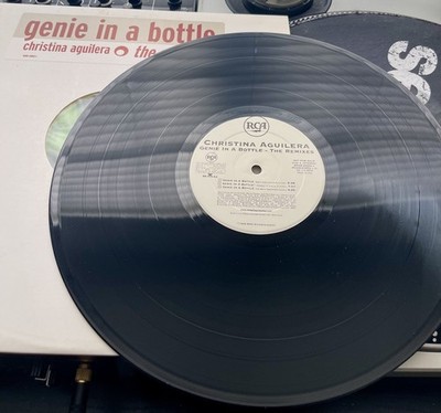 Christina Aguilera   Genie In A Bottle OG 1999 Press 12'' PRO in OG Cover VG+/VG+