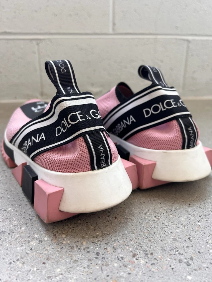 Zapatillas de Diseñador Dolce & Gabbana Rosa Sorrento 38 Sin Cordones (7) Rosa Negro Blanco Foto 2 de 4