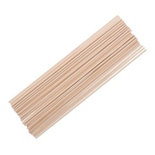 100Pcs Natural Birch Wood Dowels Reusable Smooth Craft Sticks for DIY Projects