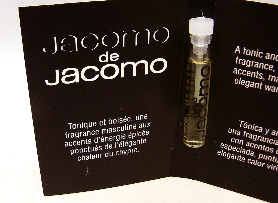 JACOMO DE JACOMO pour Homme Eau de Toilette Muestra Frasco Lote de 2 NUEVO con TARJETA Foto 3 de 4