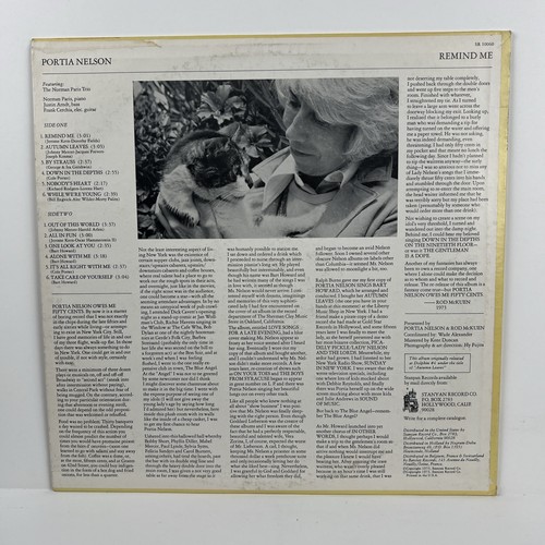 Portia Nelson & The Norman Paris Trio Remind Me LP 1973 Stanyan Records SR10060 - Imagen 2 de 4