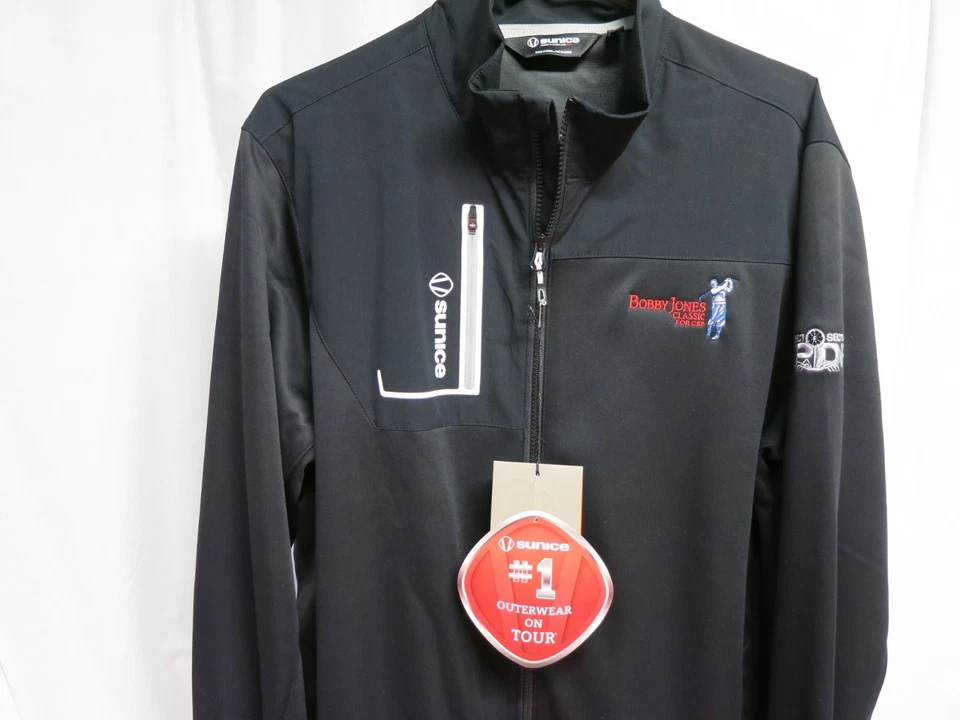 Womens Sunice Golf #1 on Tour Outerwear L (size 12) Black w/ multiple logos NEW - Image 4 of 4