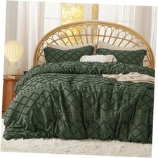 Comforter Set - Olive Green Comforter, Boho California King 06 - Olive Green
