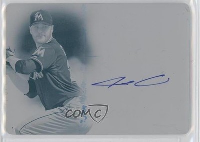 2015 Topps Supreme Simply Printing Plate Cyan 1/1 Jarred Cosart Auto 19ft