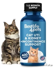 Cat UTI & Kidney Support Pills — Natural Crystals, Infection Relief, Bladder ...