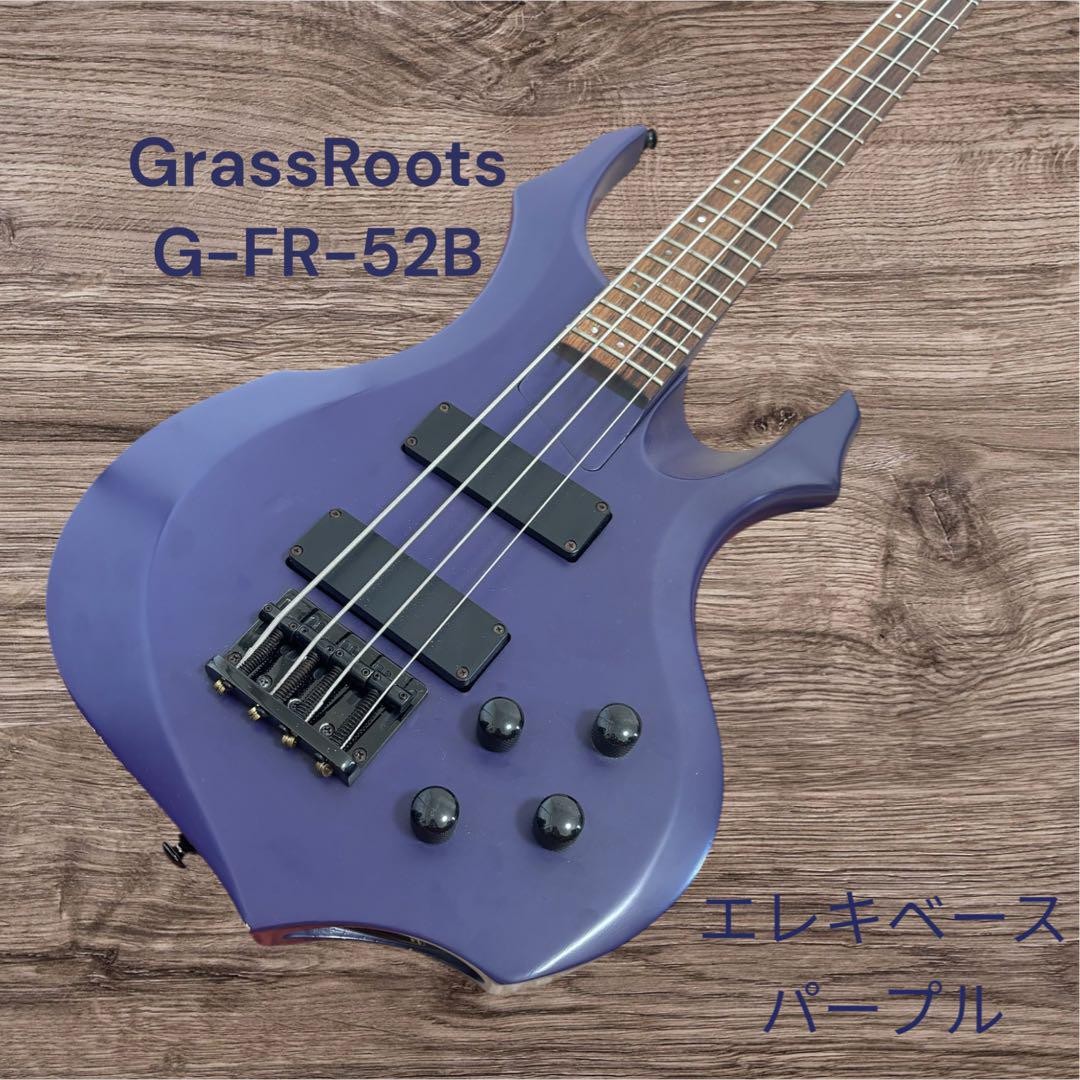 GrassRoots G-FR-52B エレキベース パープル Grassroots G-Fr-52B Electric Bass Purple Safe delivery from