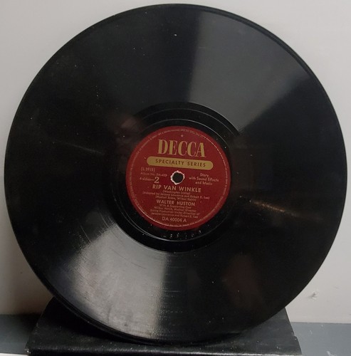 78 RPM Rip Van Winkle Decca DA-432 Walter Huston Excellent condition - Picture 10 of 13