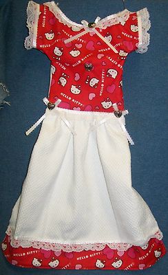 **NEW** Hello Kitty Valentine's Day Hearts Oven Door Dress Kitchen Towel #321