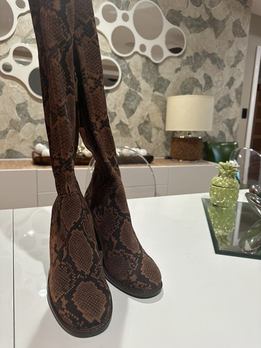 Kelsi Dagger OTK Over The Knee Boots Suede 8.5 WC Brooklyn Wide Calf - Picture 2 of 7