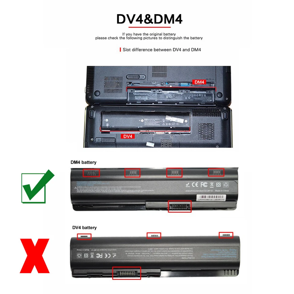 MU06 MU09 Akku für HP 245 G1/250 G1/255 G1/430/431/435/450/455/630/G56/G72 CQ42 - Bild 4 von 4