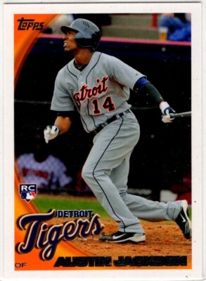 2010 Topps Baseball Austin Jackson No. 503 Detroit Tigers