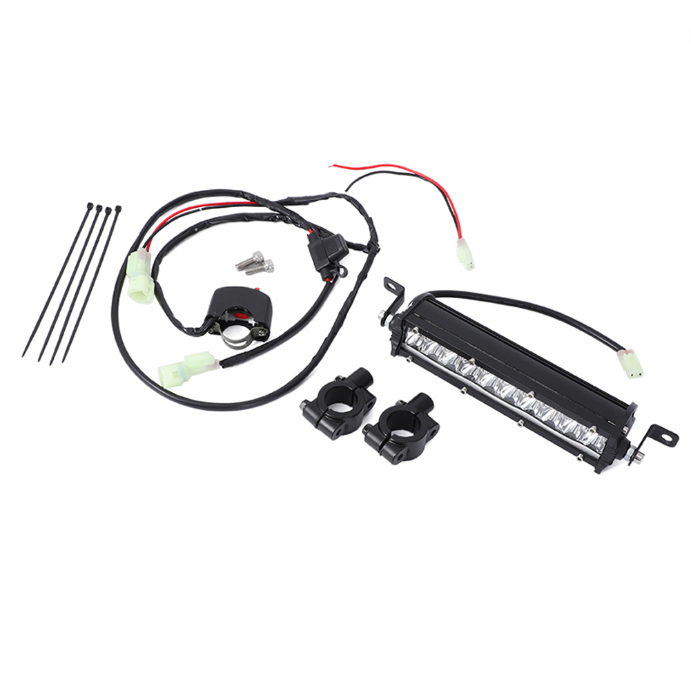 Led Headlight Light Bar Lighting Kit Driving Lamp For 7/8” Handlebars