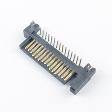 5Pcss Sata 15 Pin Right Angle Male Adapter Connector For Hard Drive HDD