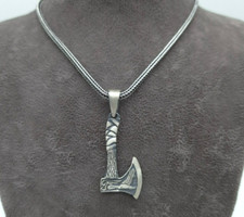Wikinger Silber Axt Wikinger Kette Keltischer Schmuck 925 Silber Halskette
