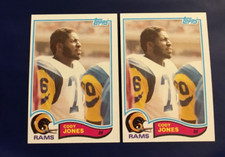 1982 Topps # 381 CODY JONES Lot 2 Los Angeles Rams