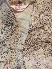 Vintage 70's Dress Women size M by Windsor "snake skin" print zipper