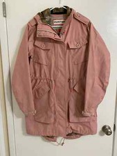 Hunter Original Womens Jacket Pink Camo Water Resistant Coat Reflective Sx Sm