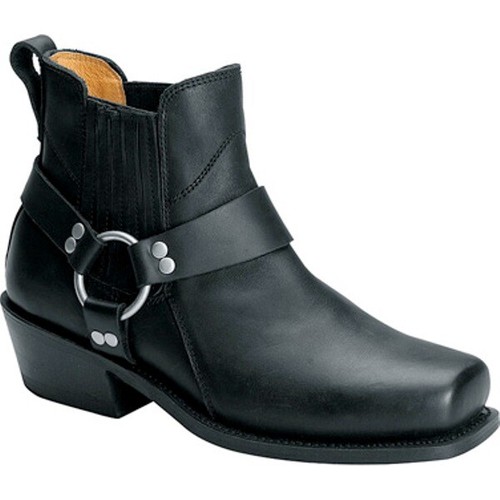 Mens Leather Short Harness Motorcycle 