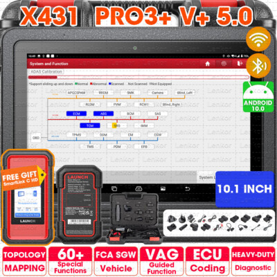 LAUNCH X431 V+ 5.0 PRO3S+ & SmartLink C HD3 Heavy Duty Truck Diagnostic Scanner