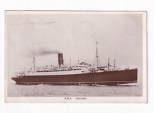 Real Photo Postcard Shipping R.M.S. Ascania