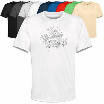 T-Shirt Tattoo Tribal Feuerfisch Taucher Maori Polynesian Hawaii