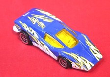 HOT WHEELS Die Cast Car Silver Bullet Blue & White 1974 Mattel 1:64