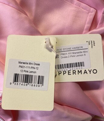Peppermayo Marseille Colorblock Contrast Bust Pink & Yellow Mini Dress |  eBay
