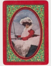 Playing Swap Cards  GENUINE 1 only single VINTAGE WIDE US NAMED LADY "HOLLY"