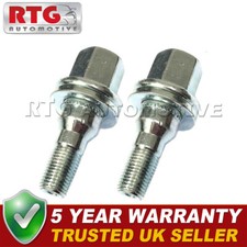 2x Wheel Bolts For Citroen C5 Aircross 2017 On (Alloy Wheels) Silver