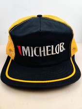Vintage USA MADE Michelob Beer Mesh Trucker Hat Snapback Dad Cap