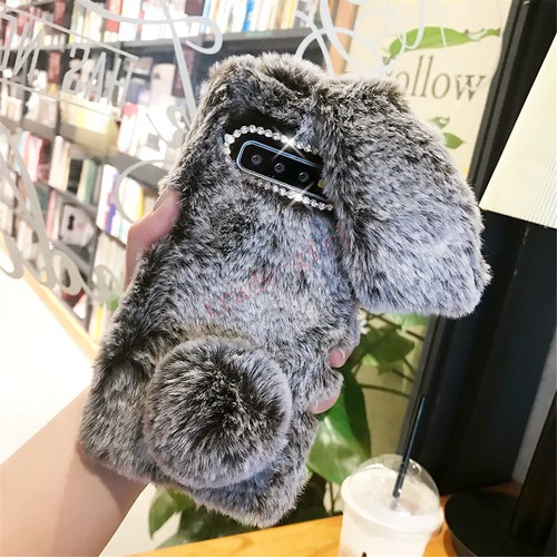 Plush Bunny Bling Glitter Fluffy Rabbit Fur Case Cover For LG K51 K40 Stylo 6 - Picture 13 of 14