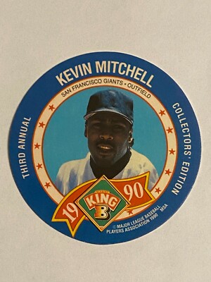 1990 King B Disc #2 Kevin Mitchell San Francisco Giants